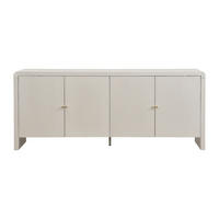 SIDEBOARD - 179.6 cm x 40 cm - Holz, Platte - Beige - MIRENALO - Beige, Holz (179.6/75/40cm) - Vente-Unique