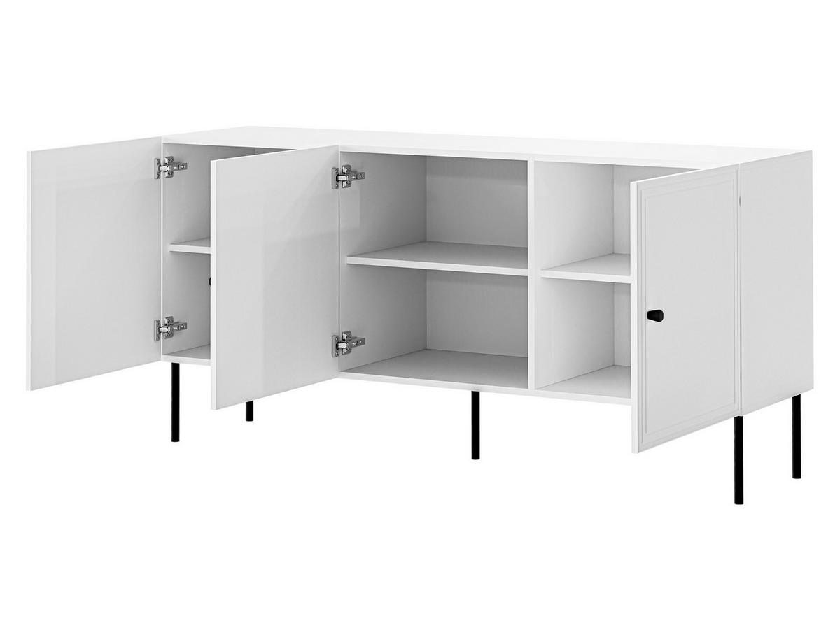 SIDEBOARD Palazzo Bis 150 3D - Schwarz, Holzwerkstoff/Kunststoff (151/75/40cm) - MIRJAN24