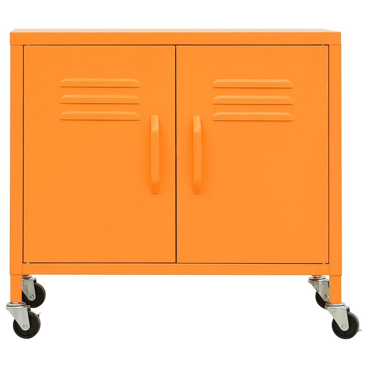 LAGERSCHRANK ORANGE 60X35X56 CM STAHL - Orange, Metall (35/56/60cm) - vidaXL