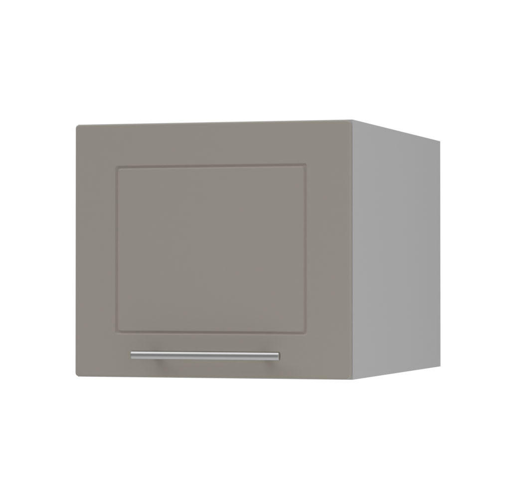 KLAPPHÄNGESCHRANK Kvantum W6B/45 Beige Matt / Grau Matt 45 / 59 / 36cm - Beige/Grau, Holz/Holzwerkstoff (45/36/59cm) - Feldmann-Wohnen