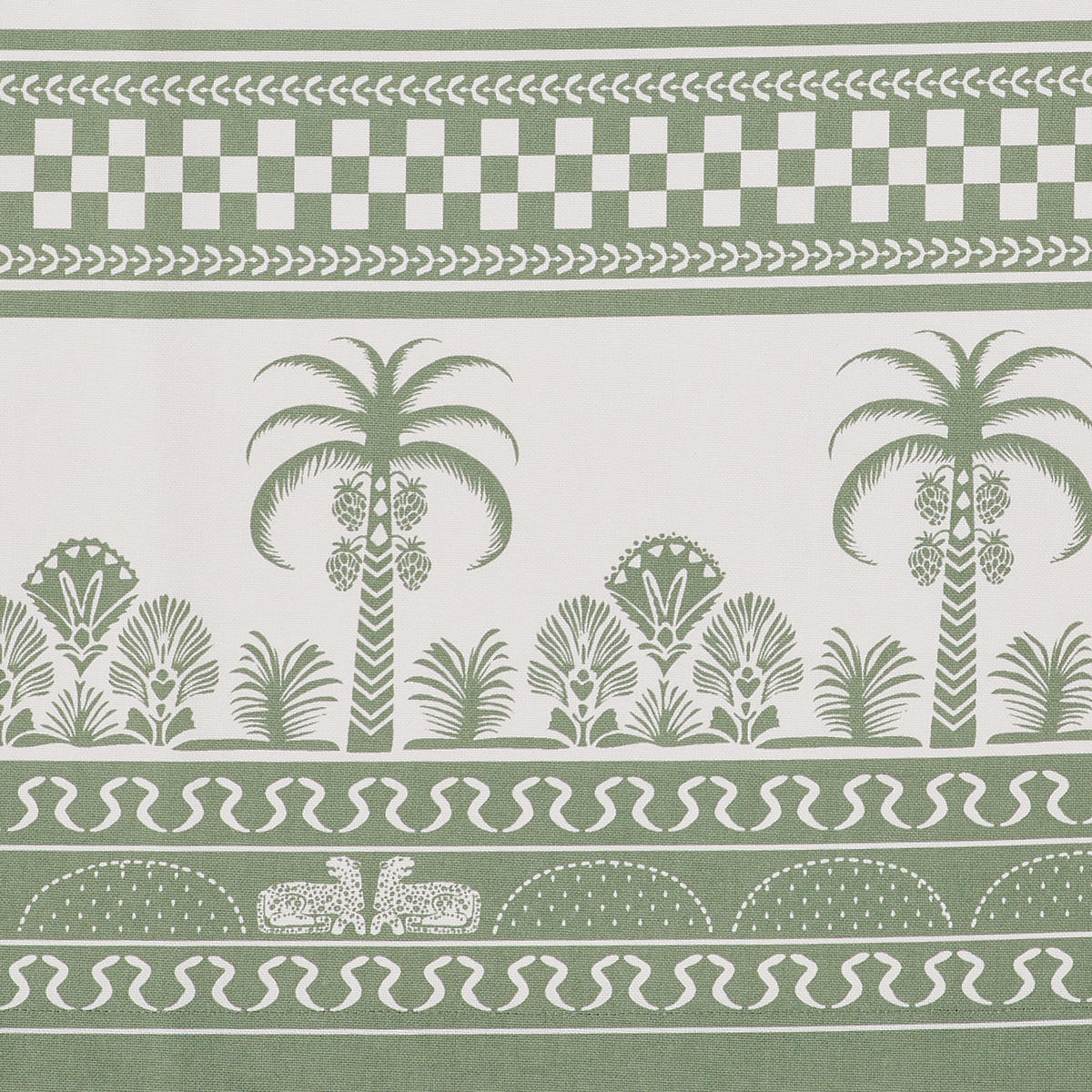 TISCHLÄUFER Monteverde - Grün, Textil (160/50cm) - Butlers