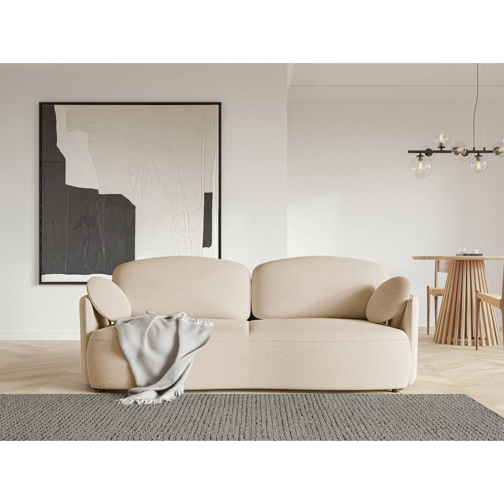 Thumbnail - Selsey Sofa, Ecru, Textil, 3-Sitzer, Rechteckig, 230x95x103 cm, Wohnzimmer, Sofas & Couches, Schlafsofas