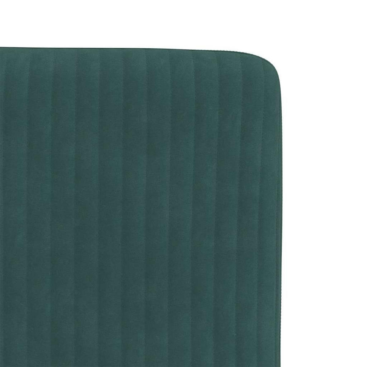 ESSZIMMERSTÜHLE 2 Stk. Dunkelgrün Samt 45*54*83cm - Grün, Metall (45/83/54cm) - ZMH