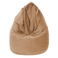 SITZSACK Samtstoff Dark Shadow M - Dunkelgrau, Textil (80/120/80cm) - Dreamroots