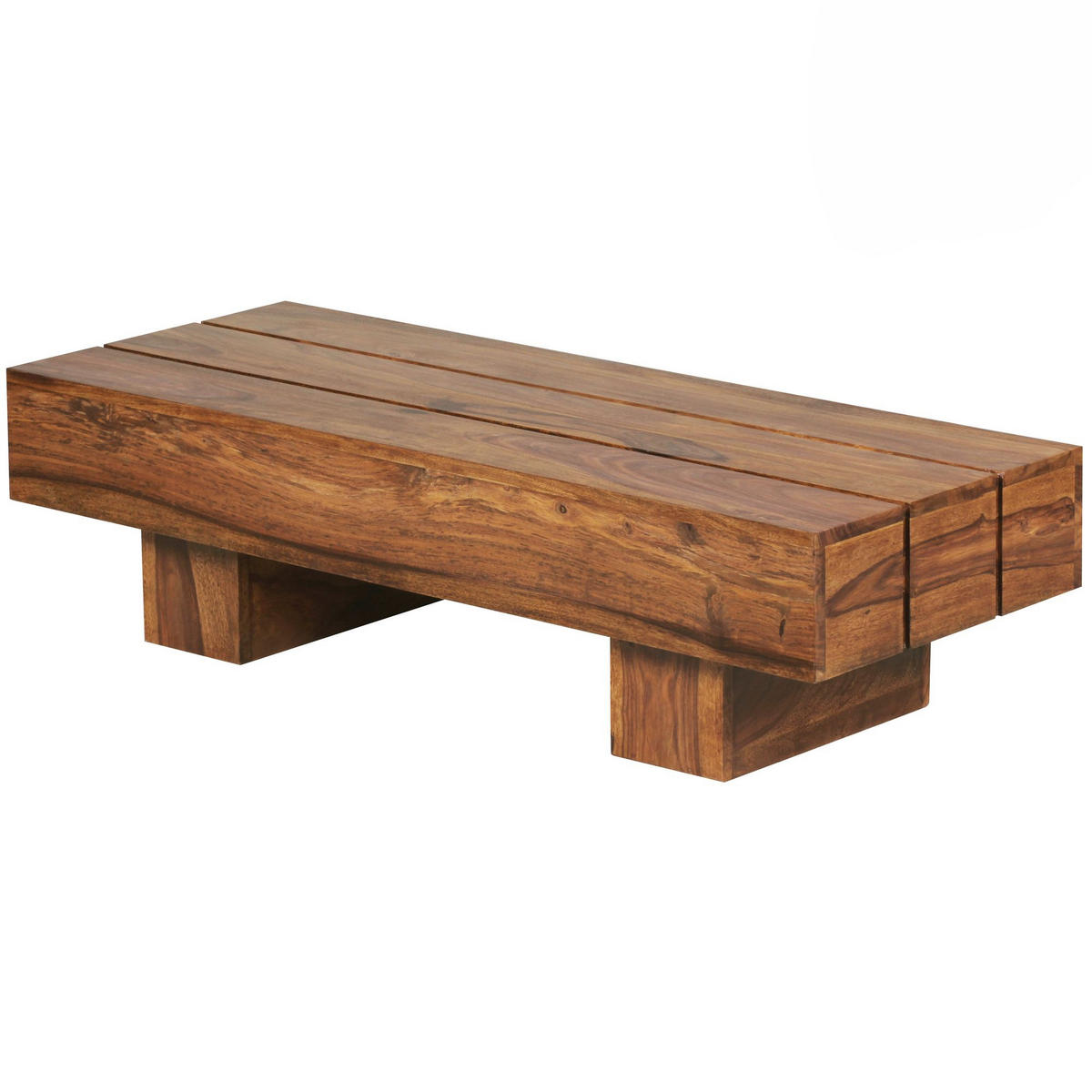 COUCHTISCH aus Massivholz, handgefertigt, pflegeleicht, aus Akazienholz und Edelholz, Braun 120x45x30 cm - Braun, Holz (45/120/30cm) - KADIMA DESIGN