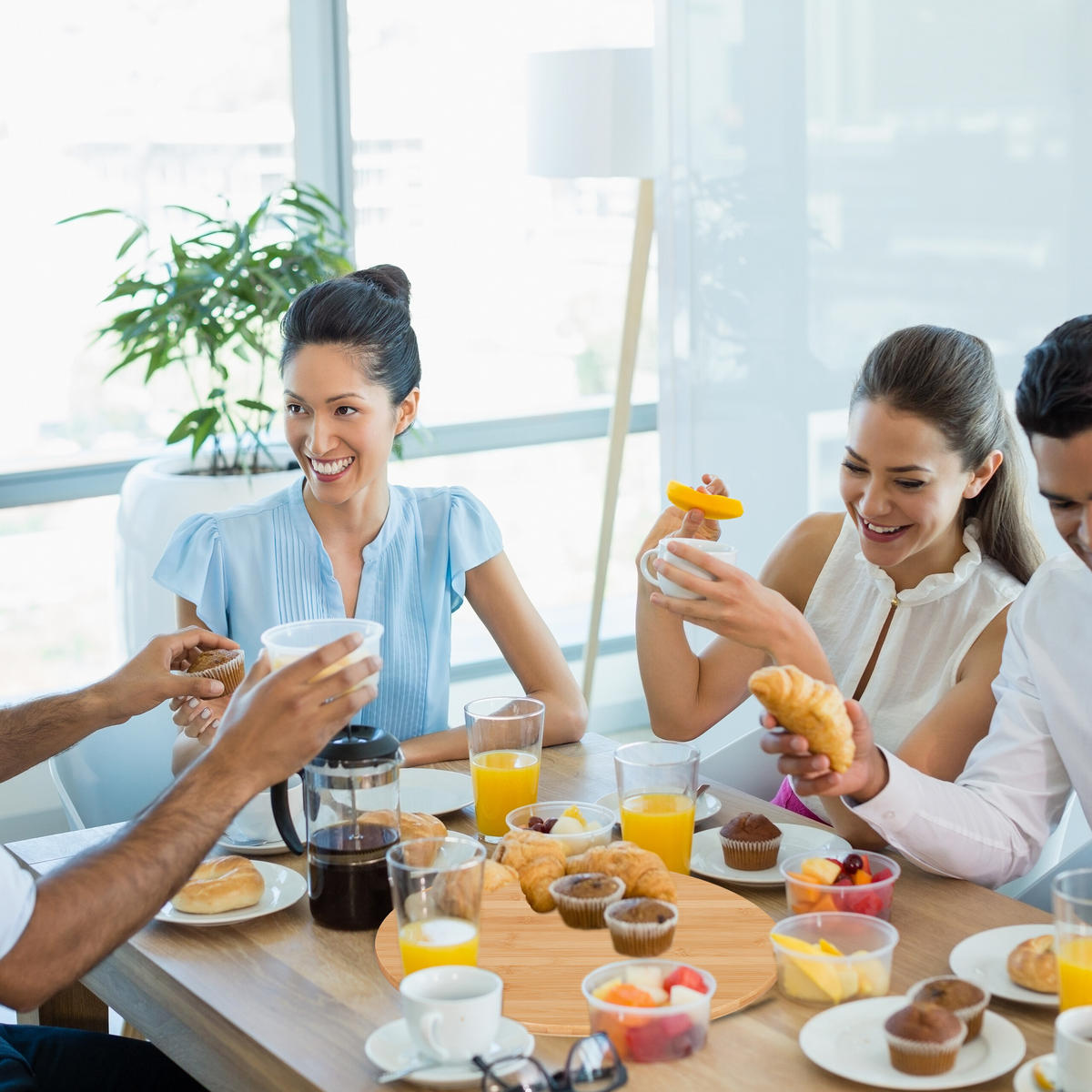 DREHTELLER - Hellbraun, Holz (40/3.5/40cm) - Relaxdays
