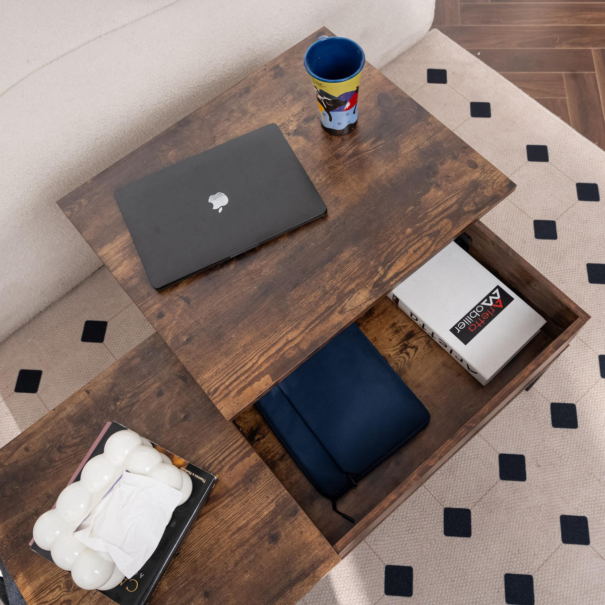 COUCHTISCH MDF in Braun - Braun, Holzwerkstoff (100/48/50cm) - Meubles Cosy