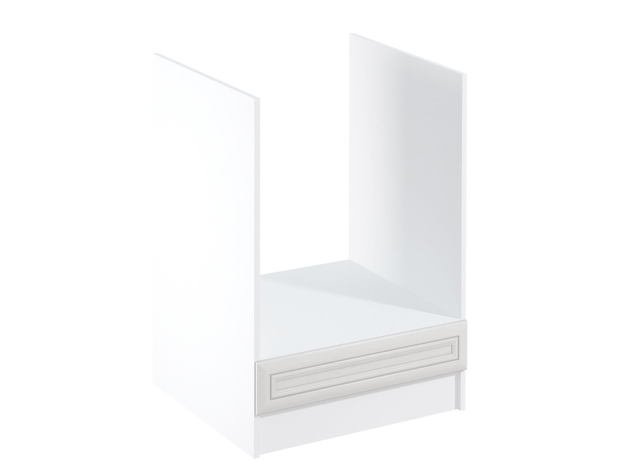 HERDUMBAUSCHRANK D60ZK – Sycylia Weiß – Weiß / Creme - Creme/Weiß, Holzwerkstoff (60/82/52cm) - ROYAL24_MARKT