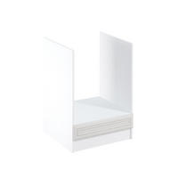 HERDUMBAUSCHRANK D60ZK – Sycylia Weiß – Weiß / Creme - Creme/Weiß, Holzwerkstoff (60/82/52cm) - ROYAL24_MARKT