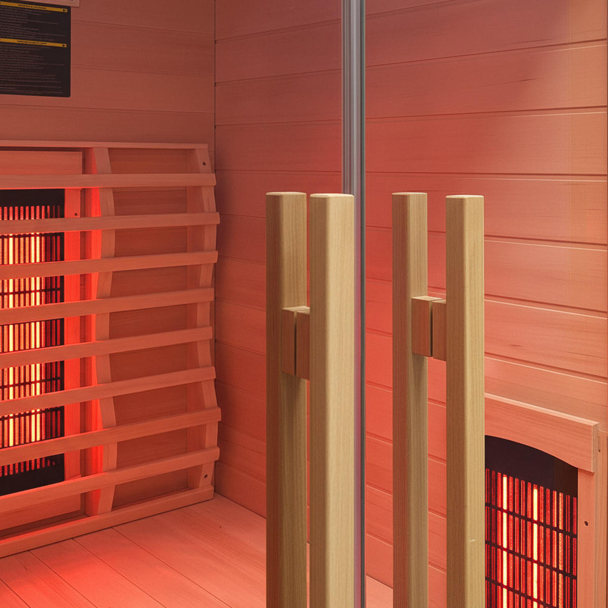 INFRAROTKABINE SONORA S - Größe: S - Naturfarben, Holz (90/190/90cm) - Home Deluxe