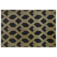 KURZFLOR-TEPPICH Vekse 230/160 cm - Schwarz, Naturmaterialien (160/230cm) - Beliani