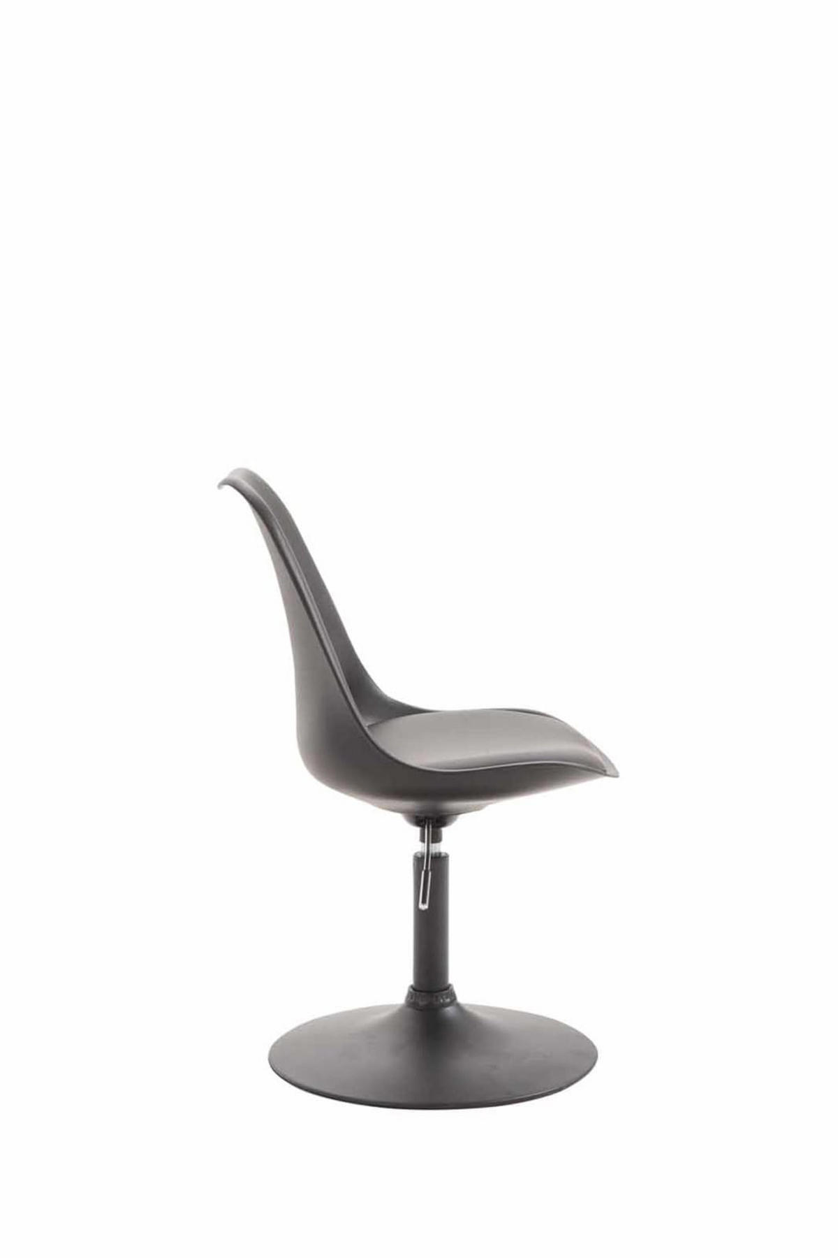 DREHSTUHL 4er Set Kunststoff schwarz - Schwarz, Kunststoff/Metall (48/76/57cm) - CLP