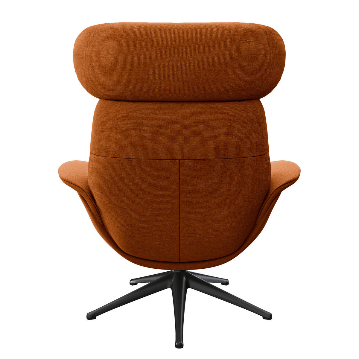 RELAXSESSEL - Rostfarben, Textil/Metall (90/107/90cm) - home24