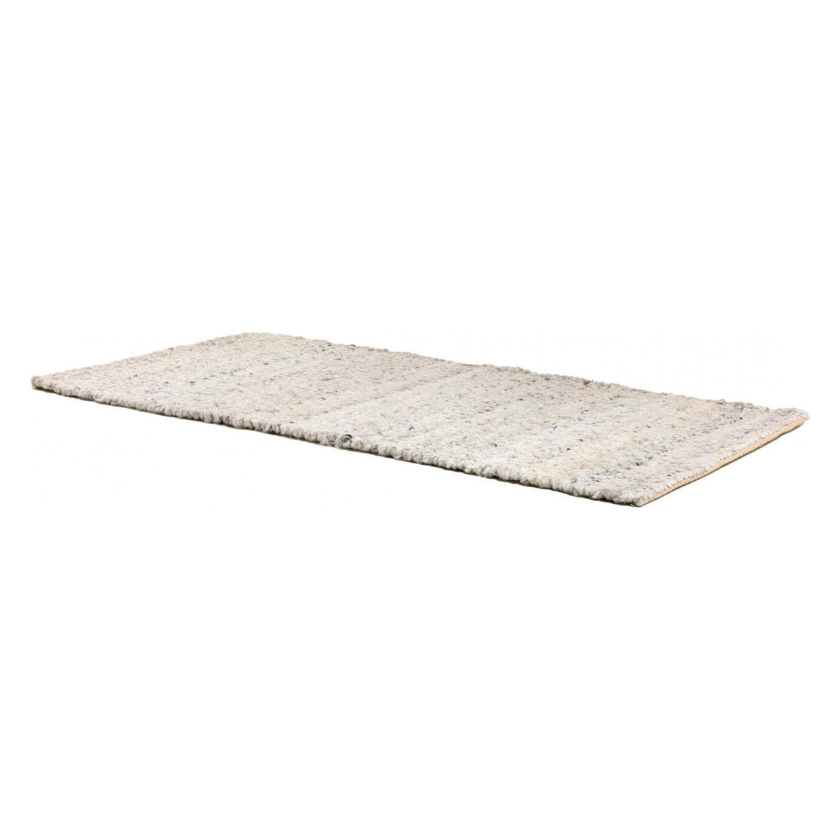 TEPPICH Alma schneeweiß 70 x 140 x 1 cm - Weiß, Textil (70/140cm) - Vivaraise