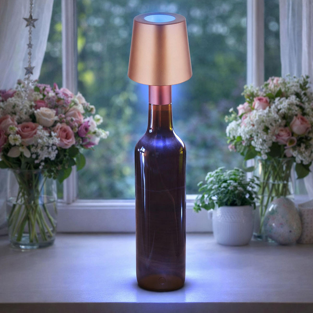 LED TISCHLEUCHTE YARA Gold - Goldfarben, Kunststoff (10.5/10.5/14cm) - Globo Lighting