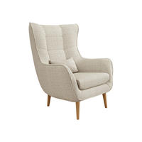 SESSEL Estjano Cord - Beige/Naturfarben, Holz (80/106/95cm) - MIRJAN24