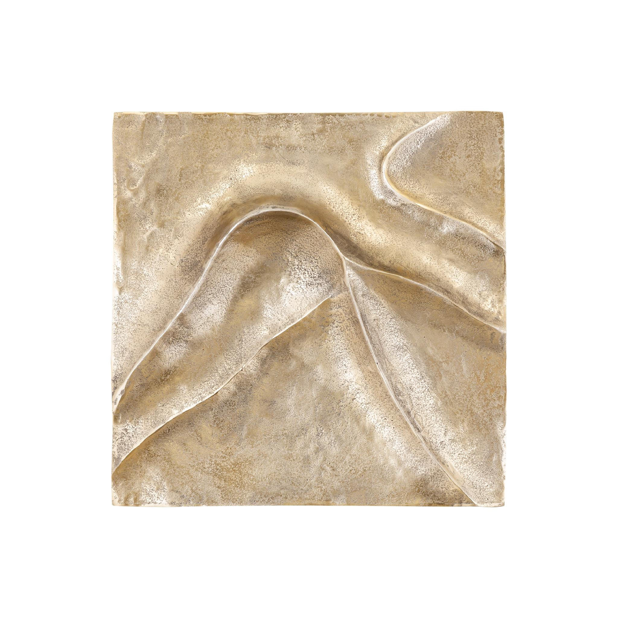 WANDPANEEL Gihan Gold 55/5/55cm - Goldfarben, Metall (5/55/55cm) - PTMD Collection