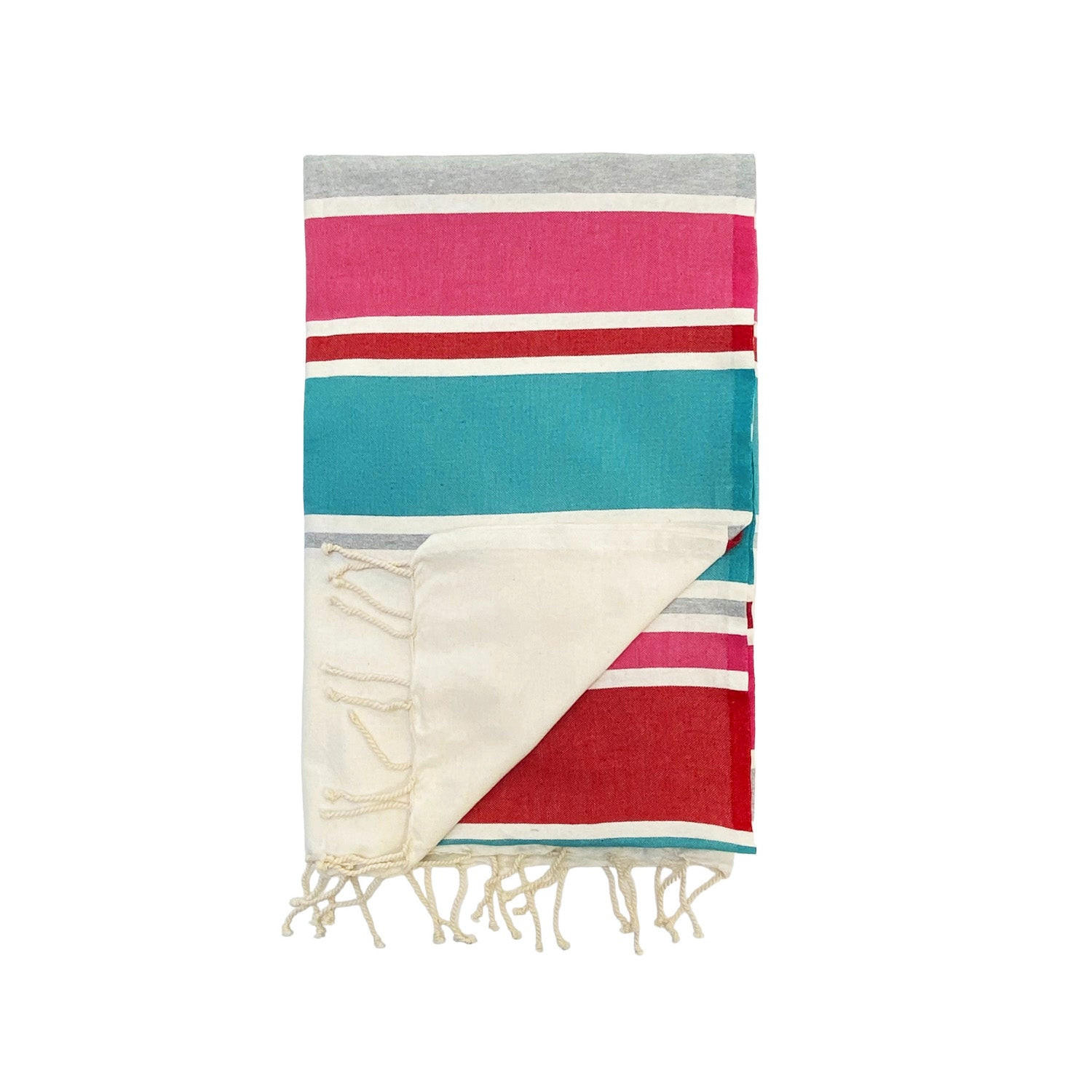 HAMMAMTUCH Traditionelle Helios 100x200 190g/m² türkis - Türkis, Textil (100/200cm) - LE COMPTOIR DE LA PLAGE
