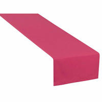 TISCHLÄUFER IN LEINENOPTIK DOVE Blickdicht - Pink, Textil (150/50/0.5cm) - Tom Tailor