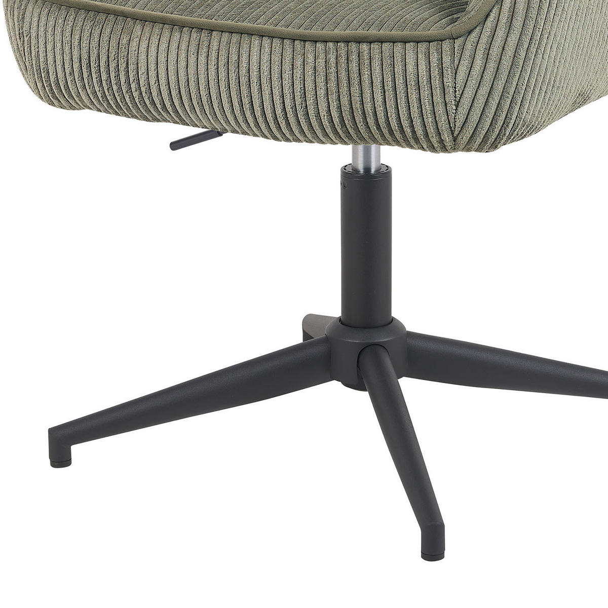BÜROSTUHL Mika-Caro - Schwarz/Grün, Textil/Metall (60/79/61cm) - DUBI Möbel