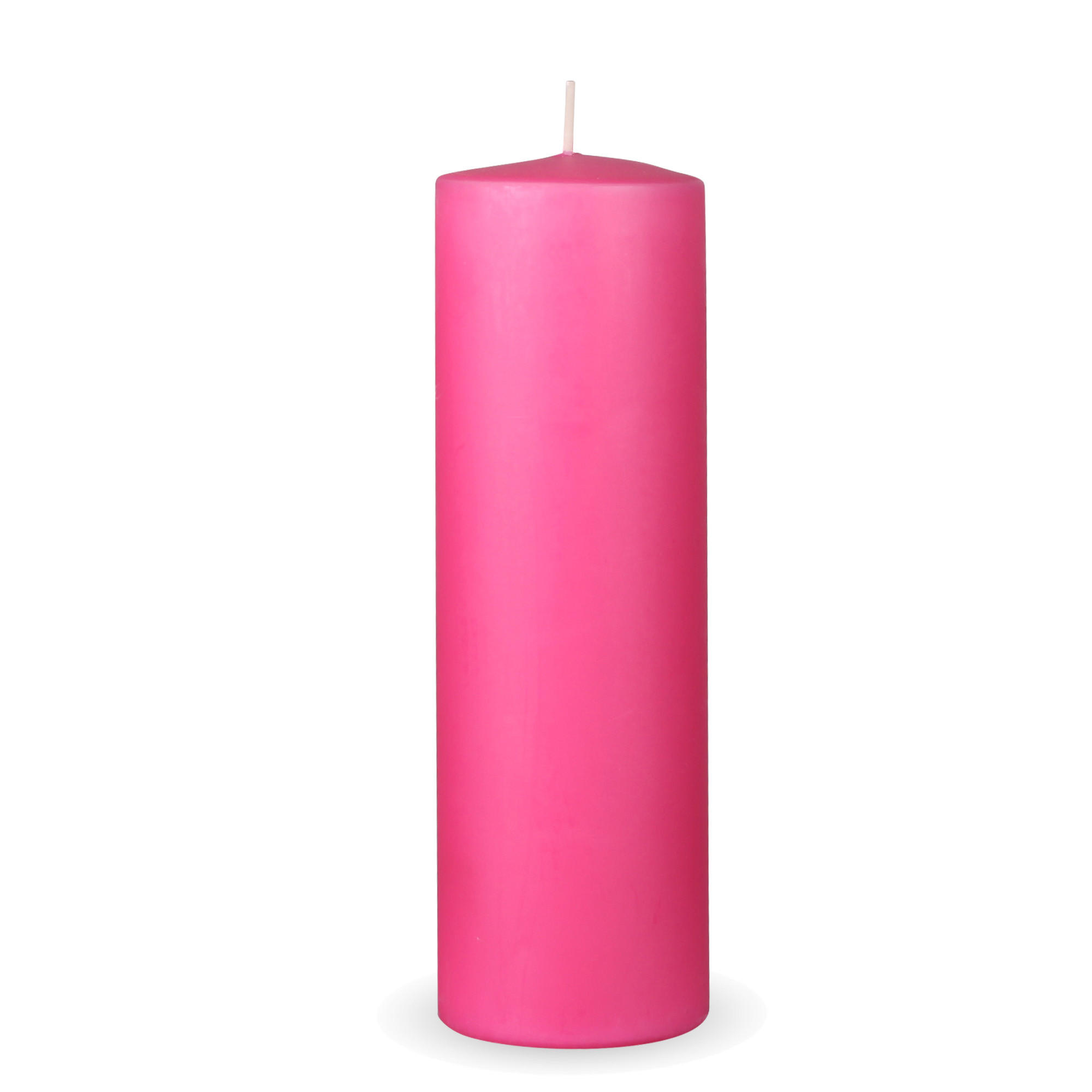 STUMPENKERZEN "Rosa", Größe Ø7cm x Höhe: 20 cm - Rosa, Naturmaterialien (7/20cm) - HS Candle