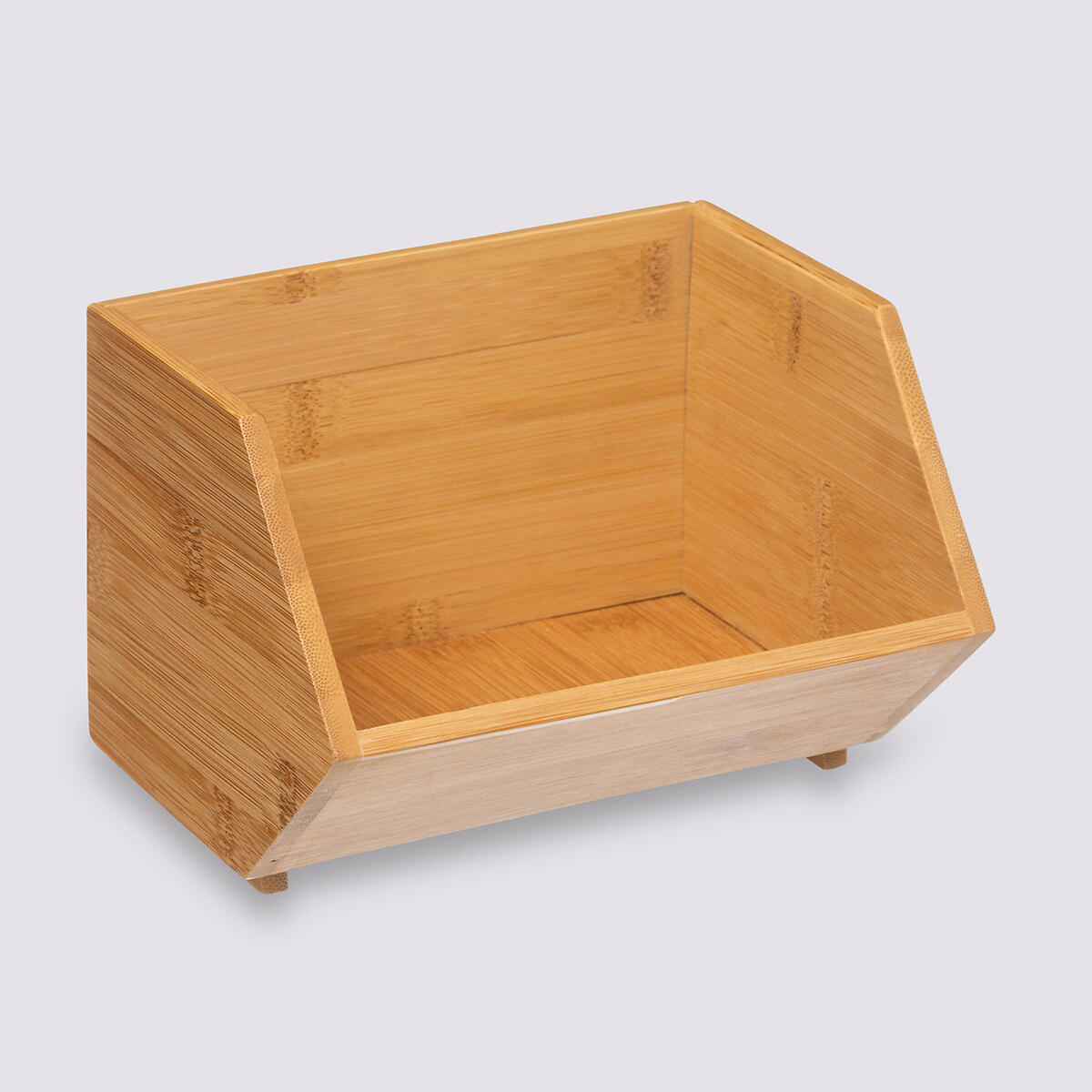 MINI-ORGANIZER, stapelbar Bamboo S, Bambus, Beige - Beige, Holz (15.5/12.5/17.5cm) - 5five Simply Smart