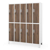 ARBEITSSCHUTZ-KLEIDERSCHRANK BARTEK 172x136x45 cm - Nussbaumfarben/Weiß, Metall (136/172/45cm) - Jan Nowak