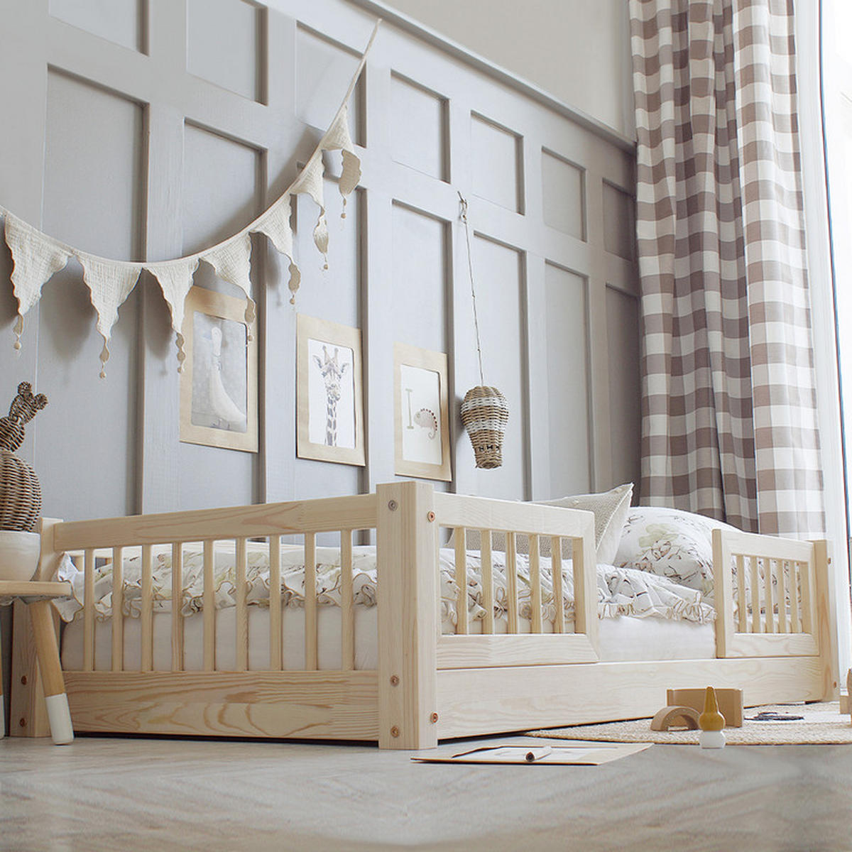 POSTEL 90/190 Adèle Přírodní dřevo - hnědá, dřevo (90/190cm) - Petits-meubles