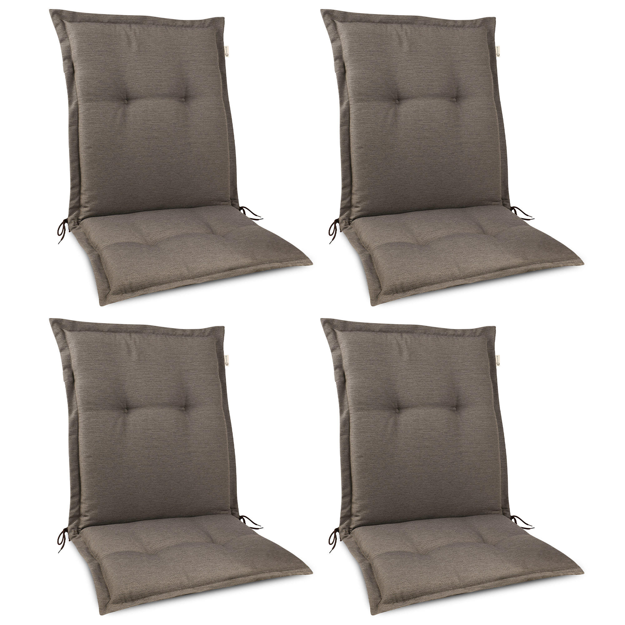 Beautissu Niederlehnerauflage Taupe 50x7x105 cm