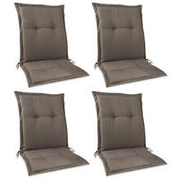 NIEDERLEHNERAUFLAGE HighLux NL 105/50/7cm Taupe 4tlg - Taupe, Textil (50/7/105cm) - Beautissu 