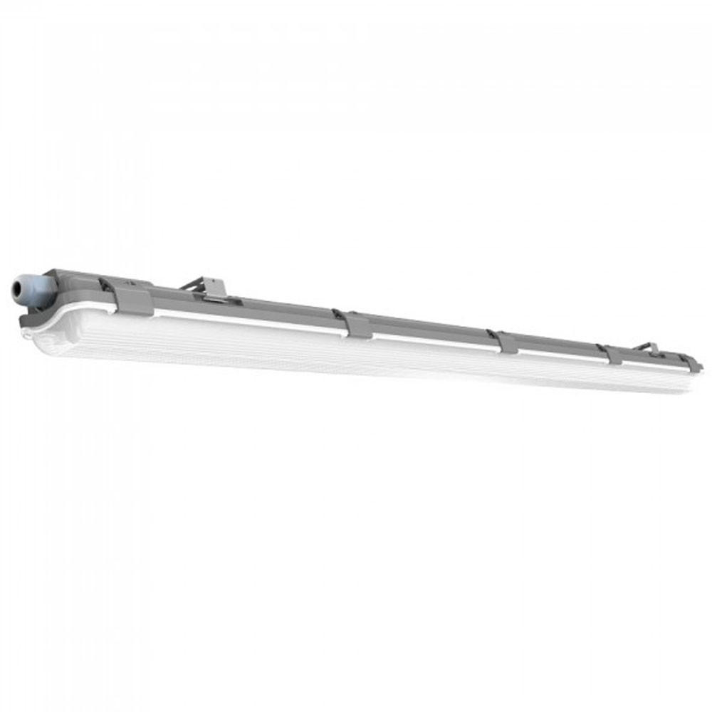 LED DECKENLEUCHTE Grau Metall - Grau, Kunststoff (127.5/6.8/5.8cm)