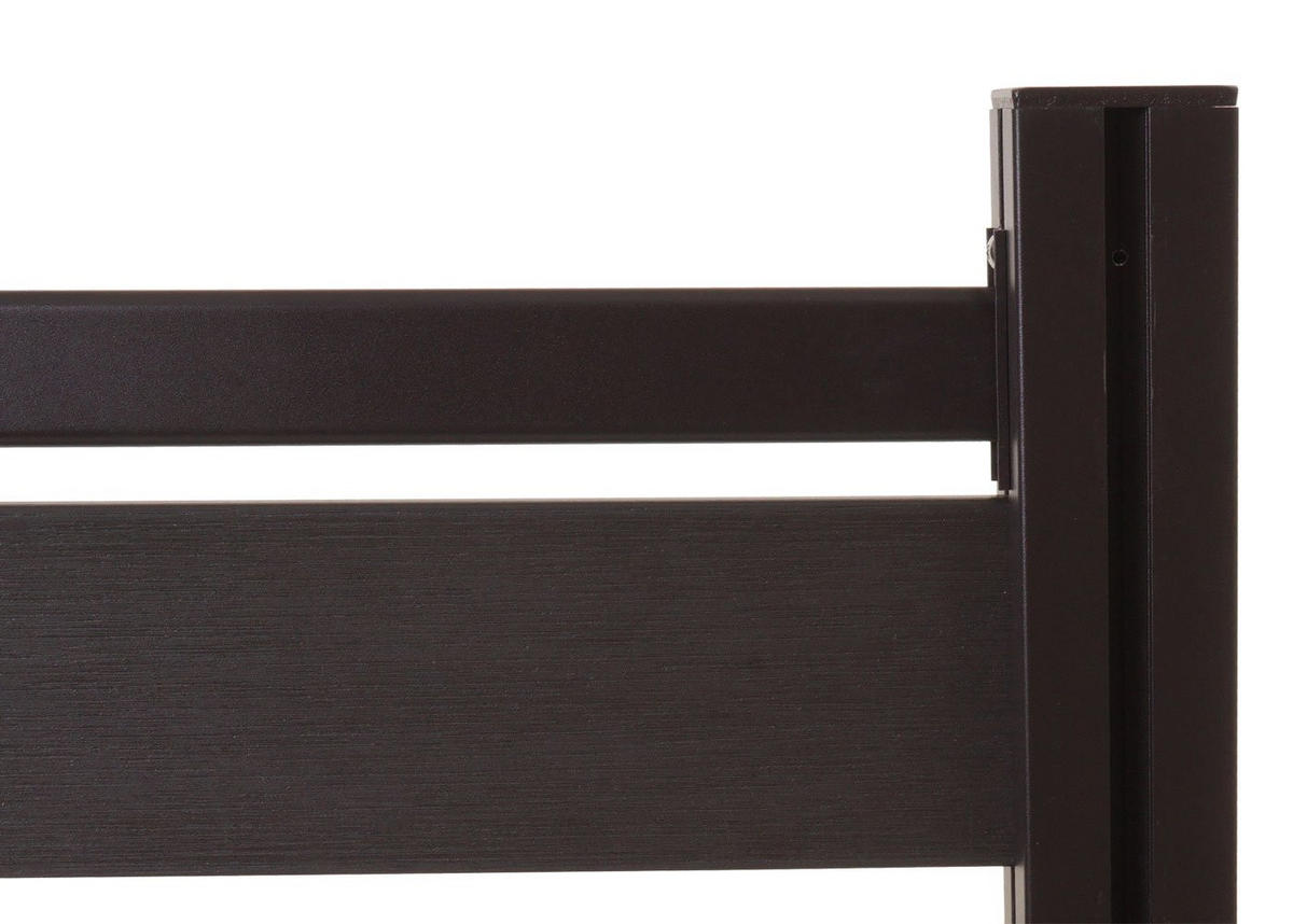 ALU MÜLLTONNEN-ZAUN Anthrazit - Anthrazit, Metall (100/130/6cm) - MCW