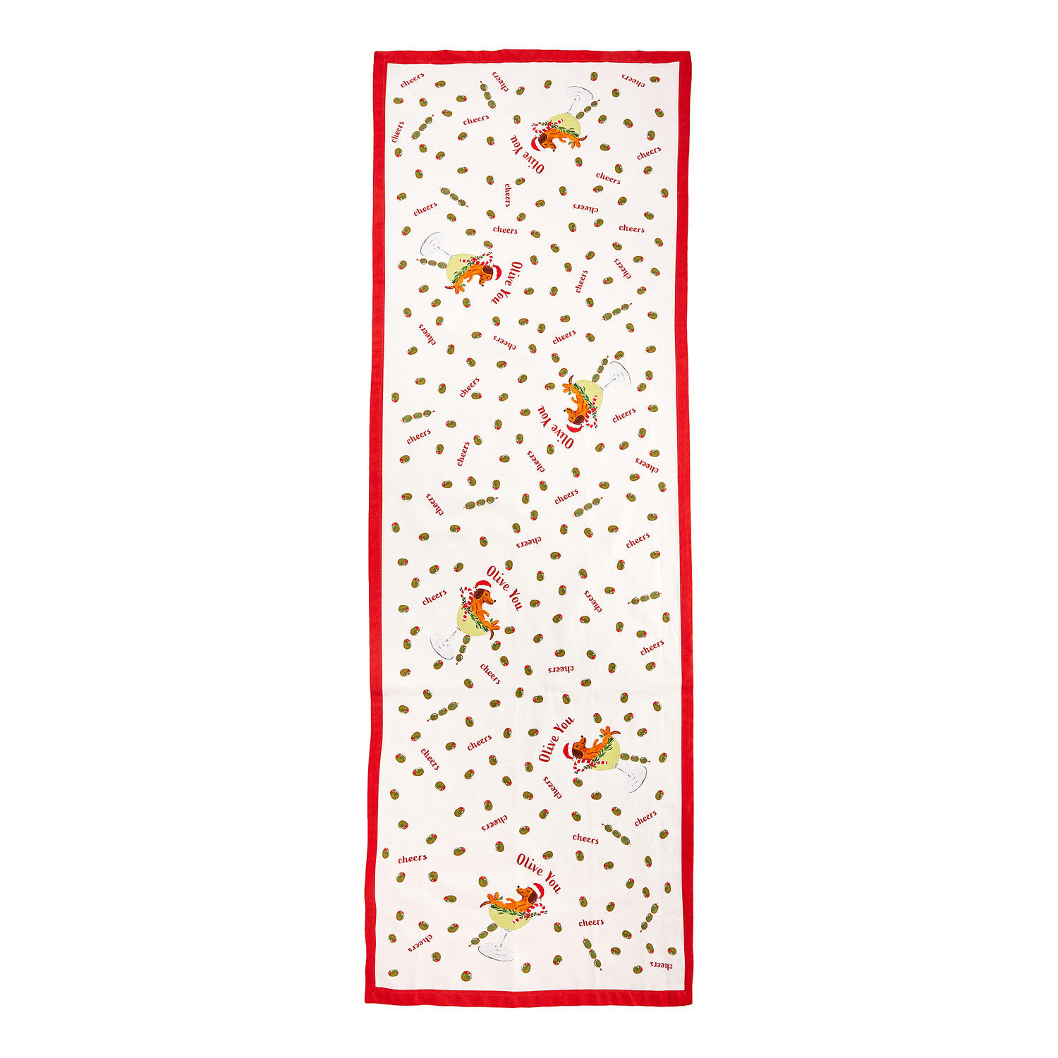 TISCHLÄUFER Drts Martini - Beige, Textil (160/50cm) - Butlers