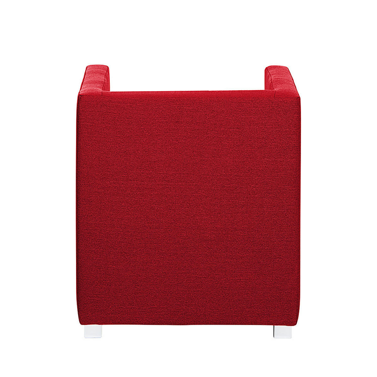 COCKTAILSESSEL - Silberfarben/Rot, Kunststoff/Textil (63/71/64cm) - home24