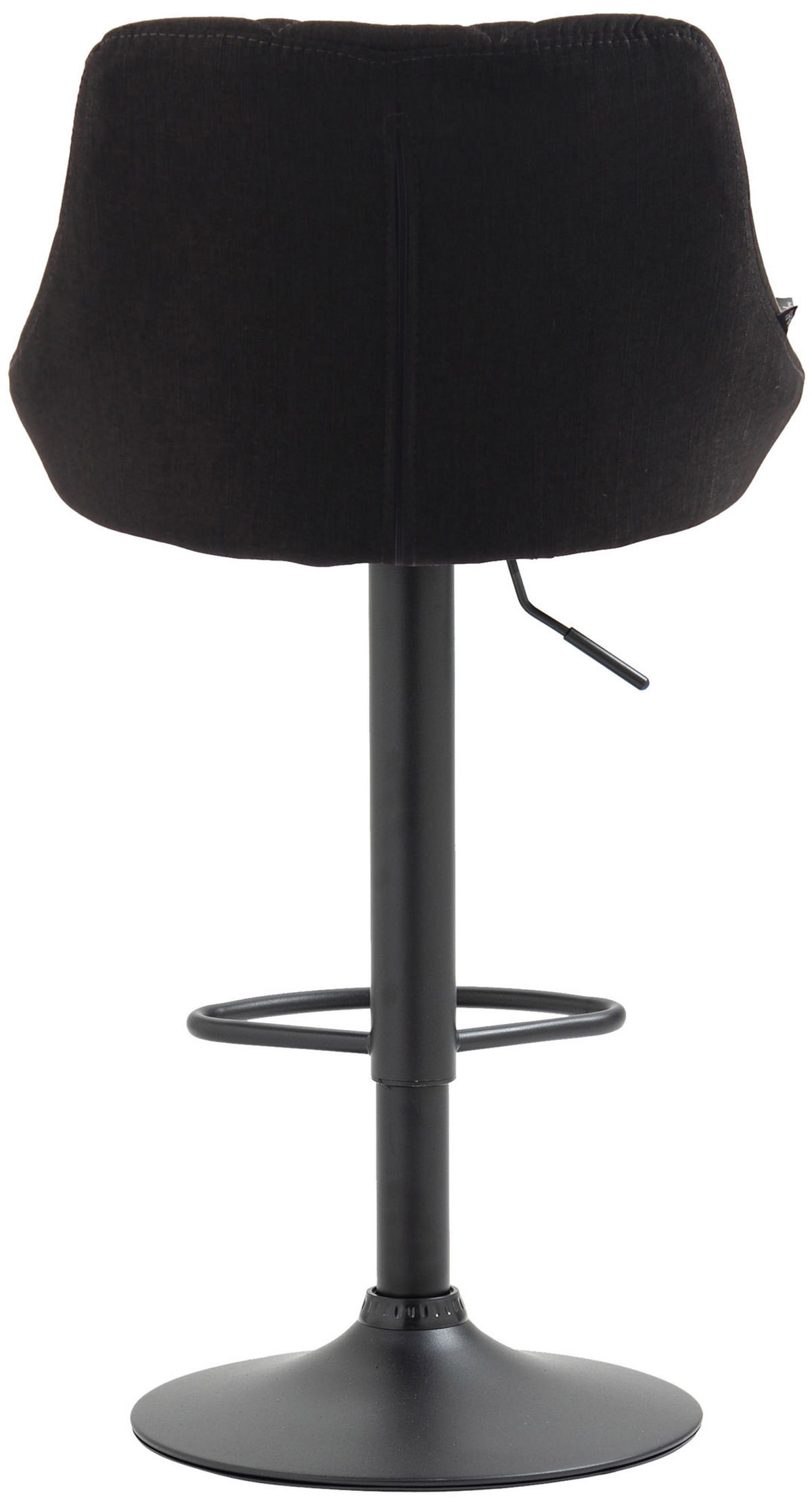 BARHOCKER Stoff dunkelgrau - Dunkelgrau/Schwarz, Textil/Metall (46/83/49cm) - CLP