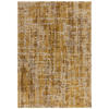 TEPPICH Polypropylen velours abstrakt TIBER-Rom, Senfgelb 120x170 cm - Currygelb, Textil (120/170cm) - KADIMA DESIGN