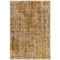 TEPPICH Polypropylen velours abstrakt TIBER-Rom, Senfgelb 160x230 cm - Currygelb, Textil (160/230cm) - KADIMA DESIGN