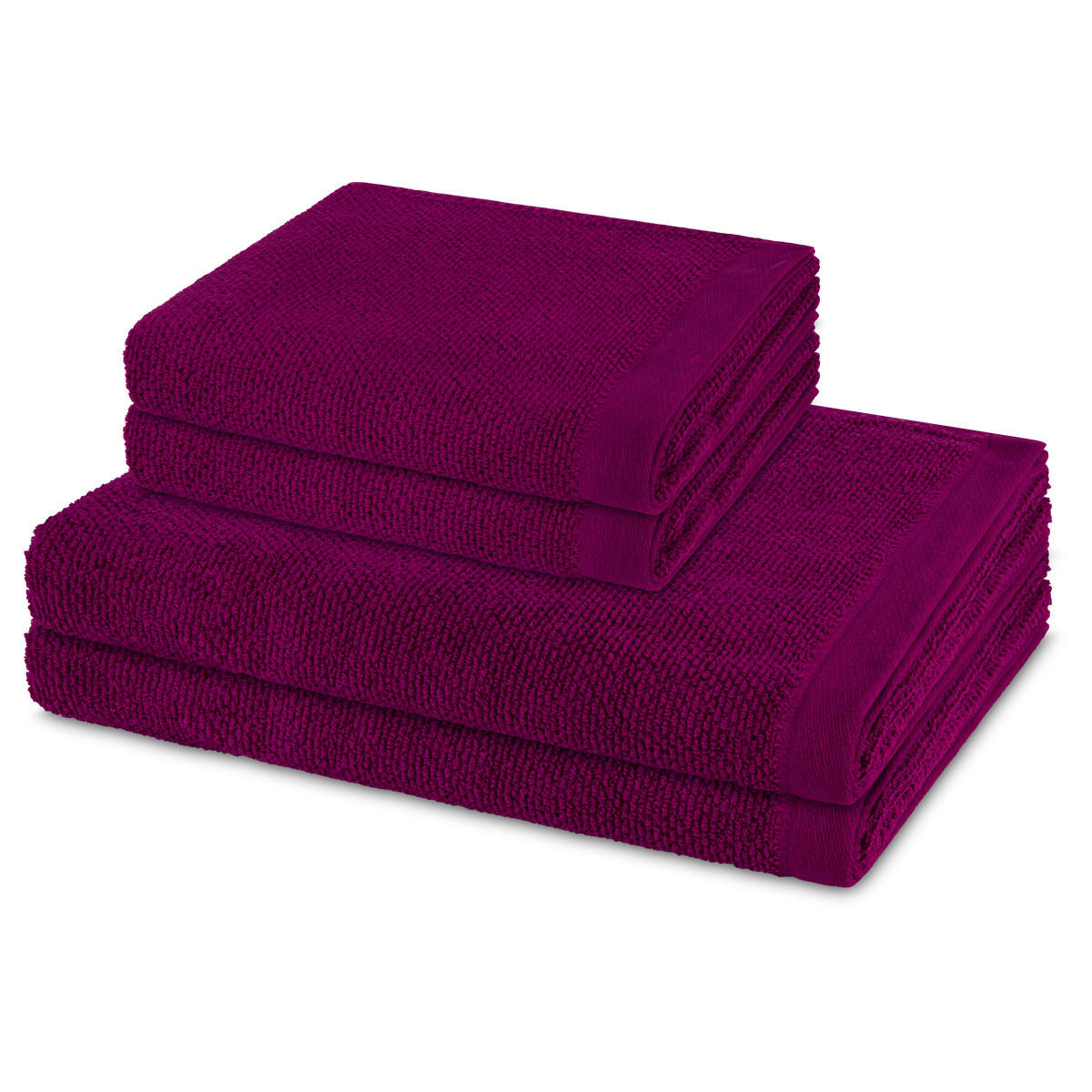 FROTTIERSET Bliss 4-teilig - Lila, Textil (50/100cm) - MÖVE
