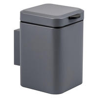 WAND-KOSMETIKEIMER, grau - Grau, Metall (16/24/23cm) - bremermann