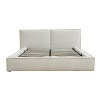 BETT mit Bettkasten - 2 Personen - Stoff - Beige - - Beige, Textil (160/200cm) - Vente-Unique