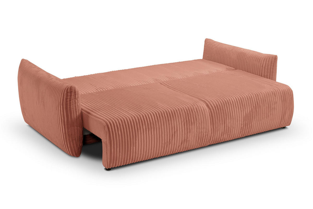 SOFA Hallora - Rosa (Tilia 62) - Altrosa, Holzwerkstoff (240/88/108cm) - Möblo