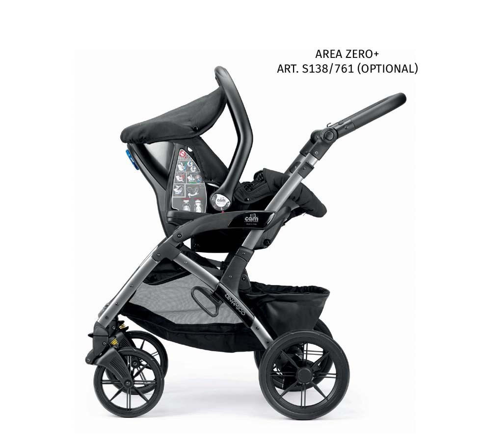 BABYSCHALE Area Zero+ Baby-Autositz - Schwarz, Kunststoff (64/58/45cm) - Cam il Mondo del Bambino S.p.A.