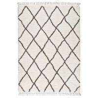 HOCHFLORTEPPICH Weiß Samira 120/170 cm - Weiß, Textil (120/170cm) - Atticgo