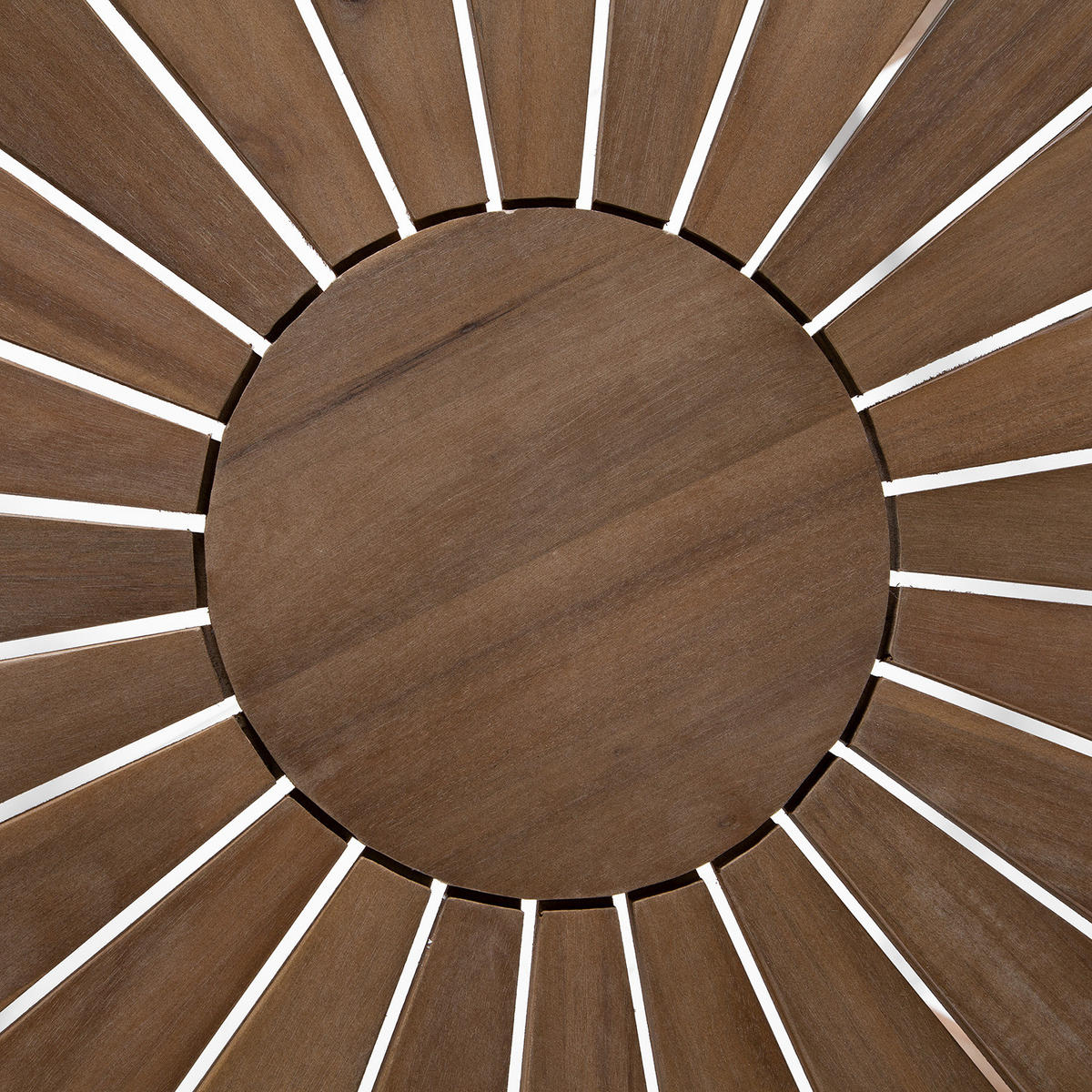 GARTENTISCH - Rund - Akazie massiv - Braun - Braun, Holz (100/100/73cm) - home24