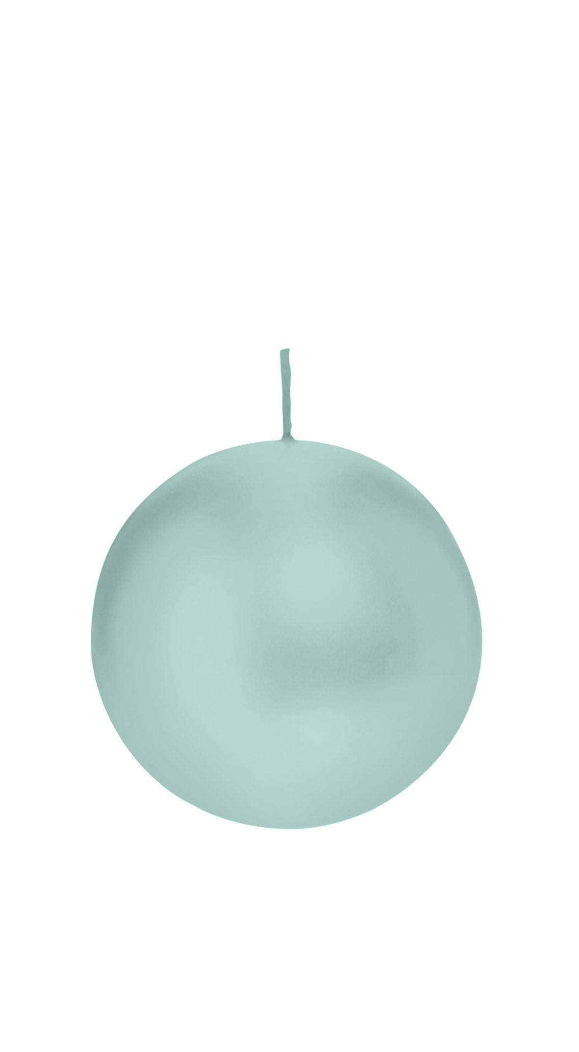 KUGELKERZEN Türkis Ø 80 mm, 6 Stück - Türkis, Paraffin (8/8/8cm) - Wiedemann Kerzen