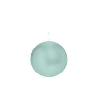 KUGELKERZEN Türkis Ø 80 mm, 6 Stück - Türkis, Paraffin (8/8/8cm) - Wiedemann Kerzen