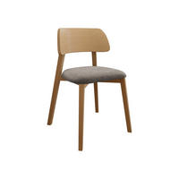 POLSTERSTUHL Dario, Holzfarbe: Natur - Naturfarben/Grau, Holz/Textil (47/80/50cm) - MIRJAN24