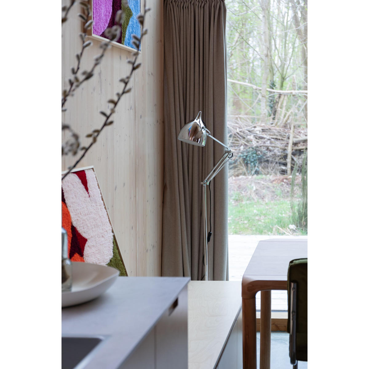 STEHLAMPE Reader Chrom - Silberfarben, Metall (66/25/137cm) - Zuiver