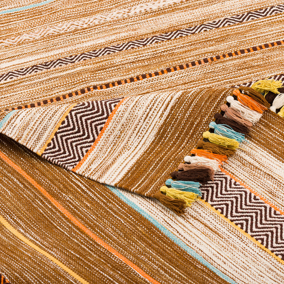 NATUR TEPPICH KELIM KALLEEN - Beige, Textil (200/300cm) - Pergamon