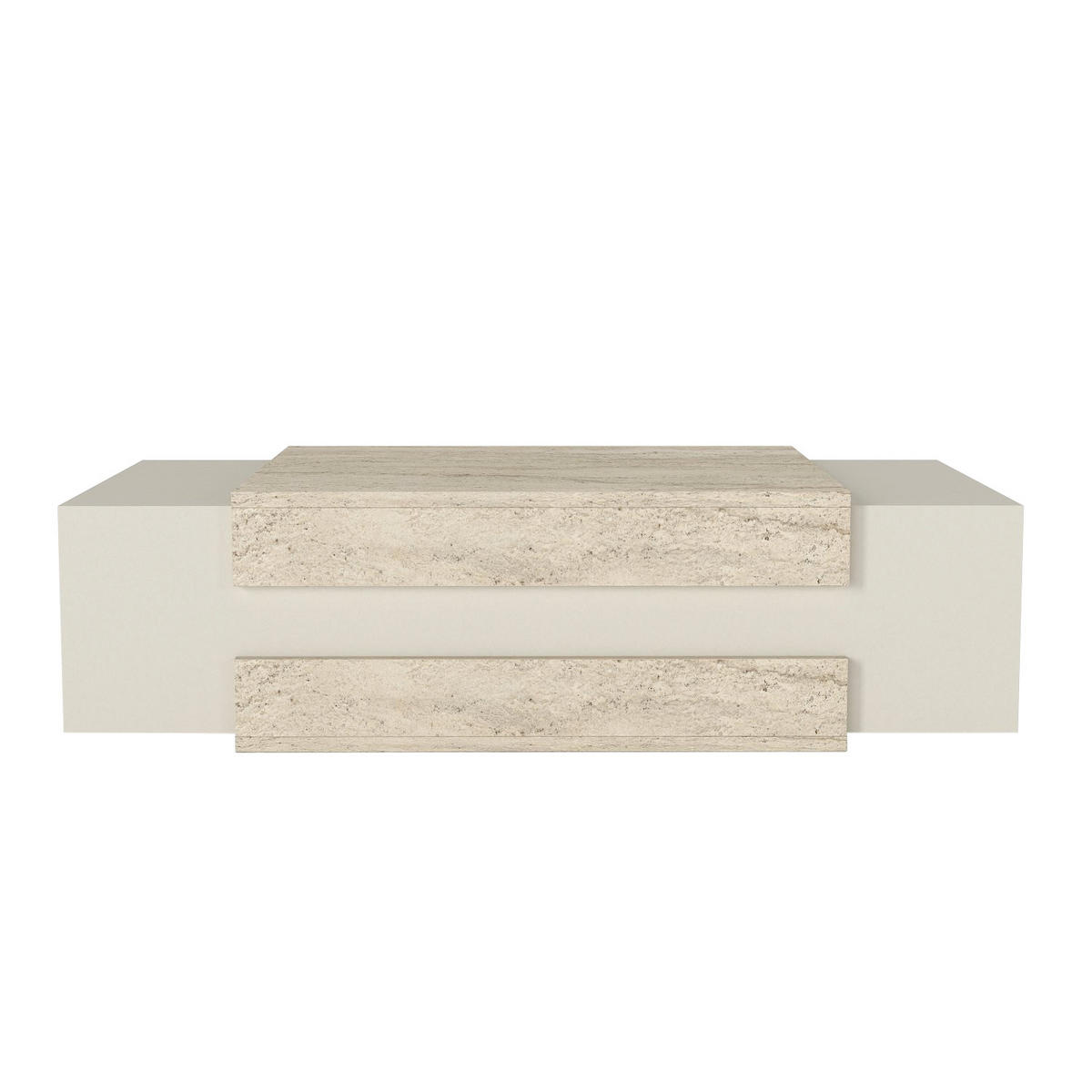 COUCHTISCH Nora Beige Granit Optik - Beige, Holzwerkstoff (31/110/57cm) - moebel17
